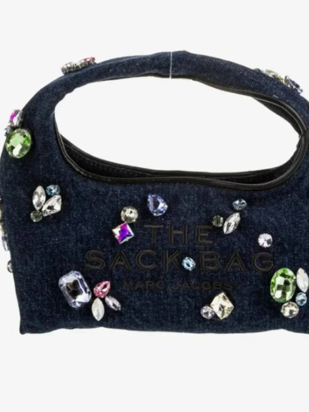 Marc Jacobs Gem Embellished Denim The Sack Bag